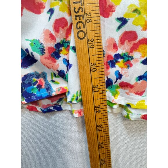 Woman Within Womens Tunic Blouse Top Size 2X Multicolor Floral Loose Fit Boho - Picture 9 of 14